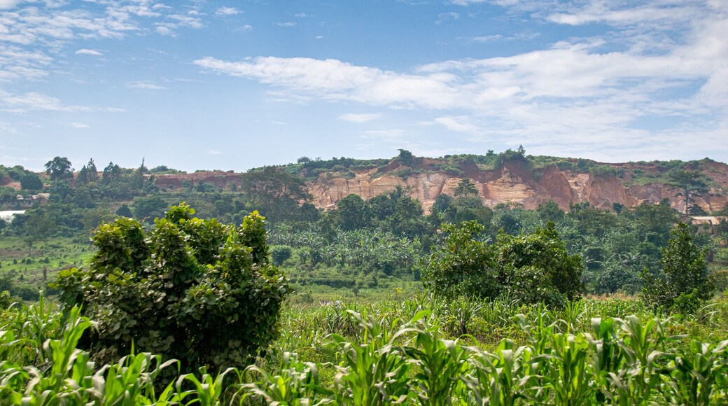 Quarry and landscape scenery in Mbalala region of Uganda, East Africa