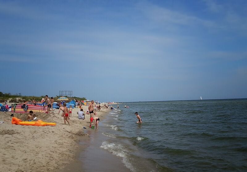Welcome to HEL!

(Betcha never knew the beaches were so nice there!)

This is the most northern tip of Poland, with miles of fantastic white sand on the Hel Peninsula. Don't be discouraged by the beach where the ferry comes in, rent a bike or walk across the peninsula to the hidden beaches on the other side. Be sure to follow this map...the locals don't like to tell you about it.
