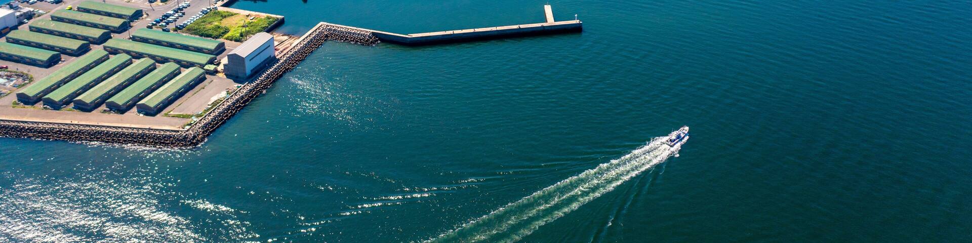 知多半島の師崎港(愛知県南知多町)
