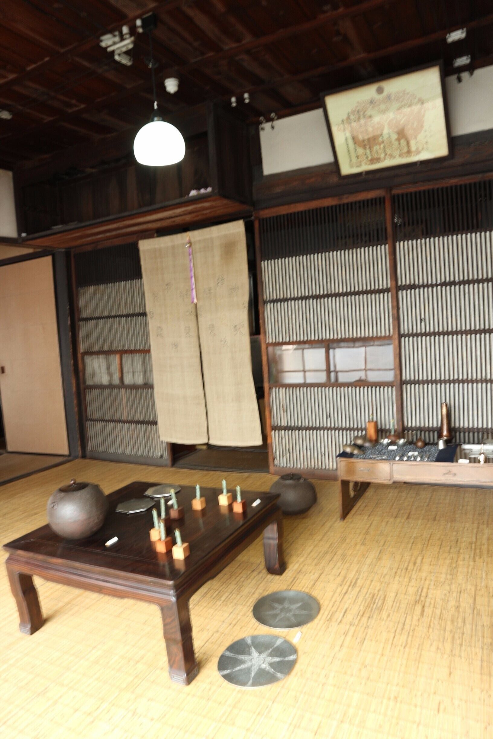 Traditional Japanese room from Edo period in Wakabayashi foundry.
 (Hidden in the back streets of Sano city, Tochigi prefecture)

It's one of the remaining foundies for 'Tenmyo Imono'. The longest lasting metal casting methods in Japan. (started 1,100 years ago !). 