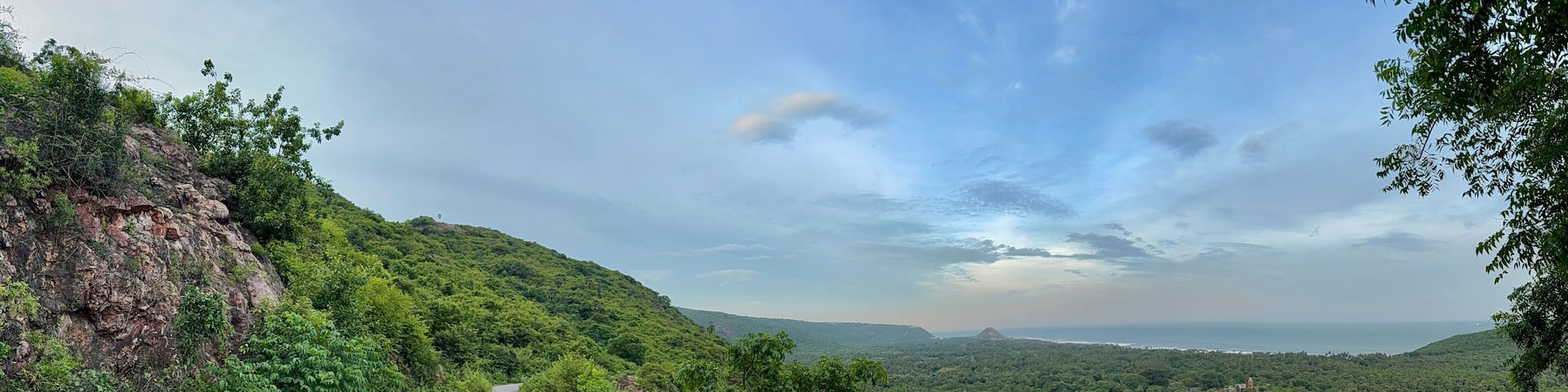 Road through the hills of Vizag