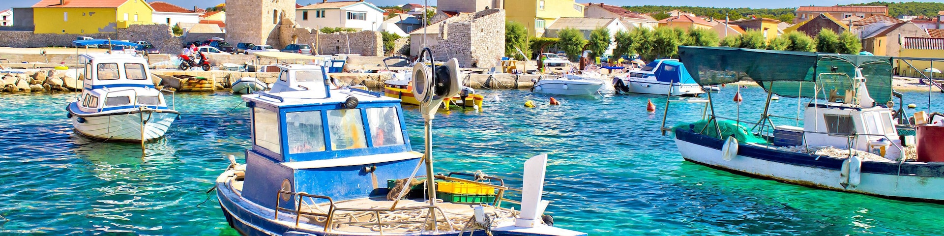 Adriatic Town of Razanac colorful waterfront