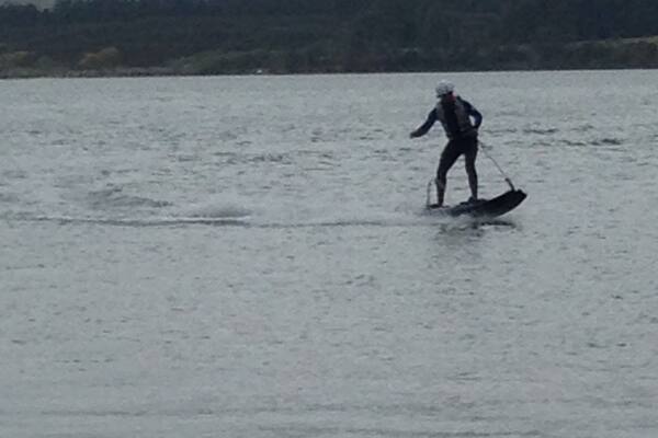 So much fun trying jet boards! Cross between wake boarding and snowboarding, no boat needed to zip across the bay 😊