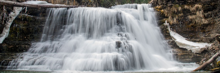 Ousel Waterfall in Big Sky Montana