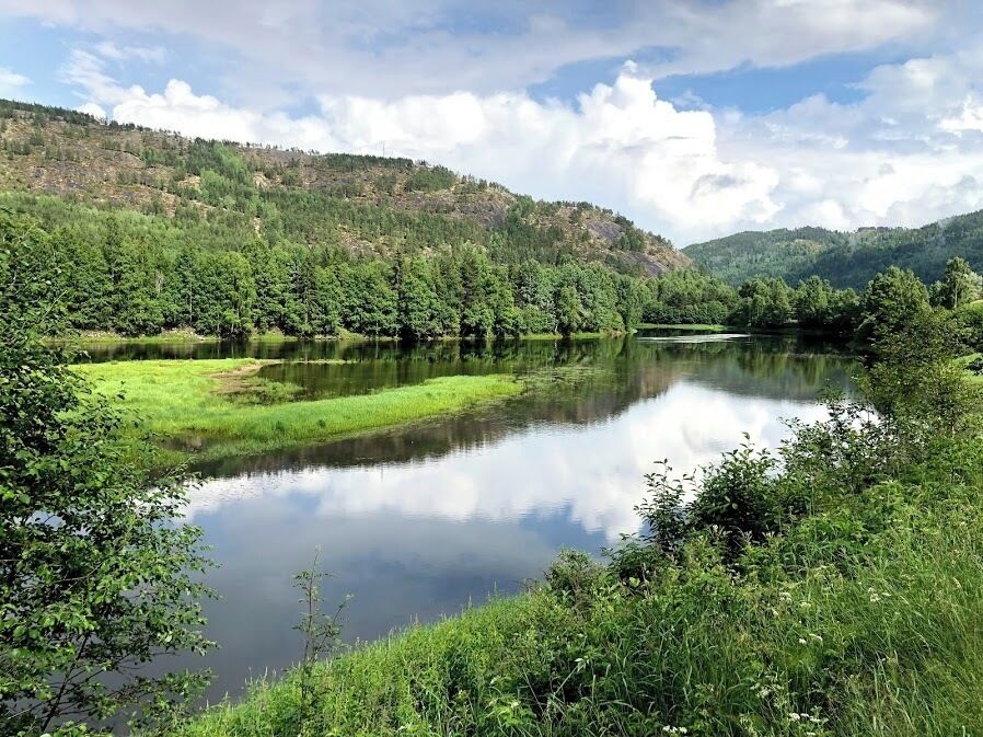 Near Stavn, Norway,  along the Hallingdalselva river. 

#river #landscape #Norway #Nature