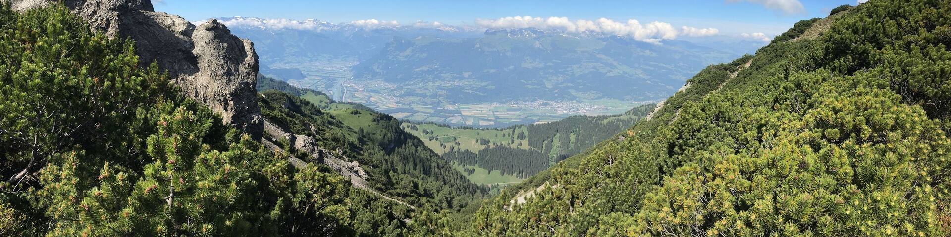 hike to the Schönberg in the community of schaan in liechtenstein