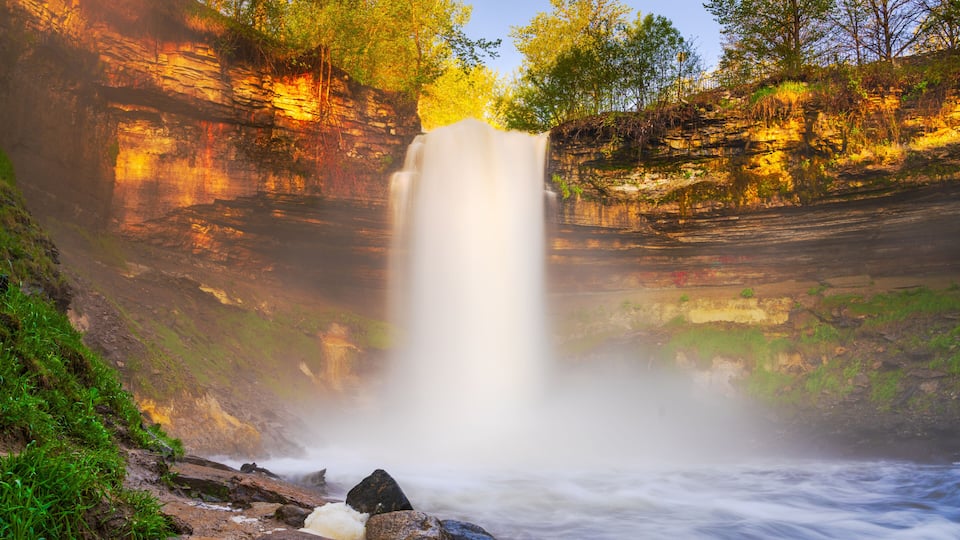 Minnehaha Falls in Minneapolis, Minnesota, USA