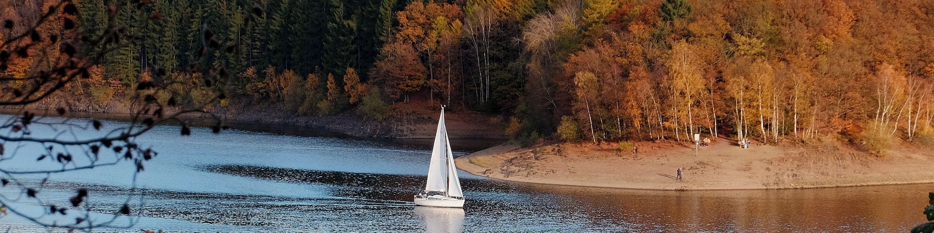Lake Bigge, Germany, Saturday Indian Summer Walk