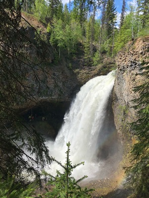 It is possible to pass behind the Waterfall, but it is dangerous.
