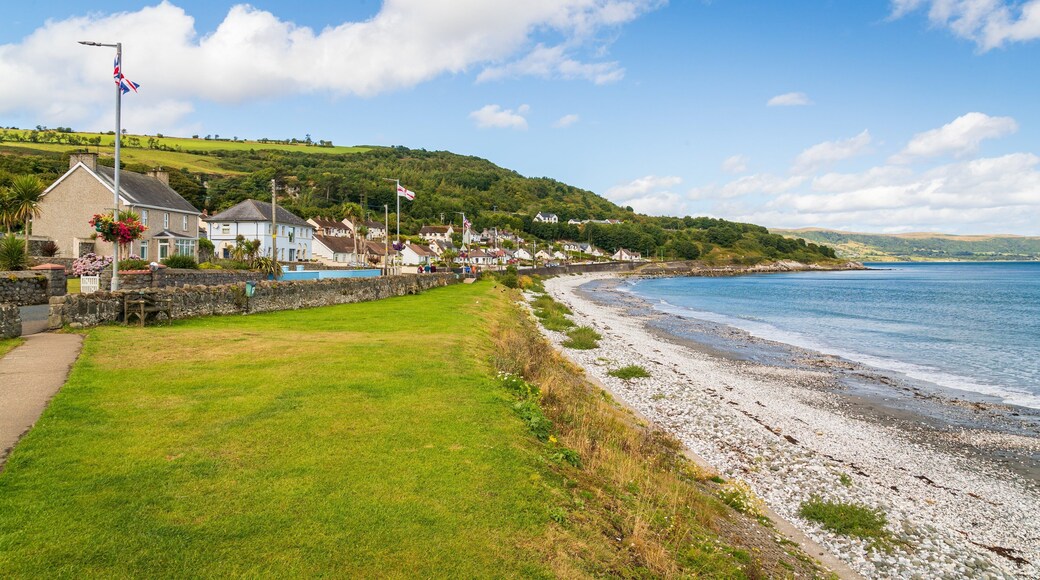 Glenarm featuring a coastal town and general coastal views