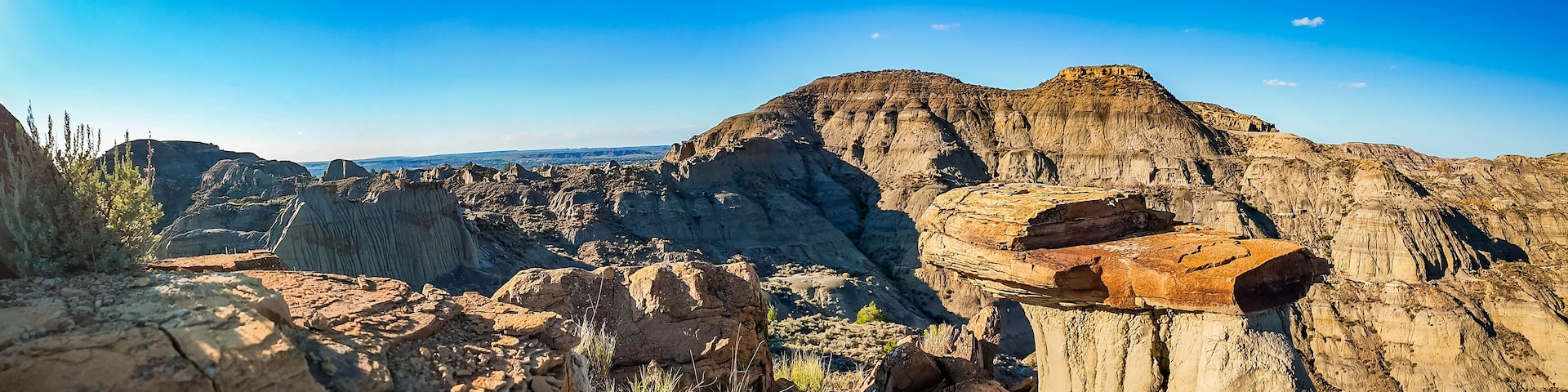 Scenic Sunset from Cap Rock Trail, Makoshika State Park