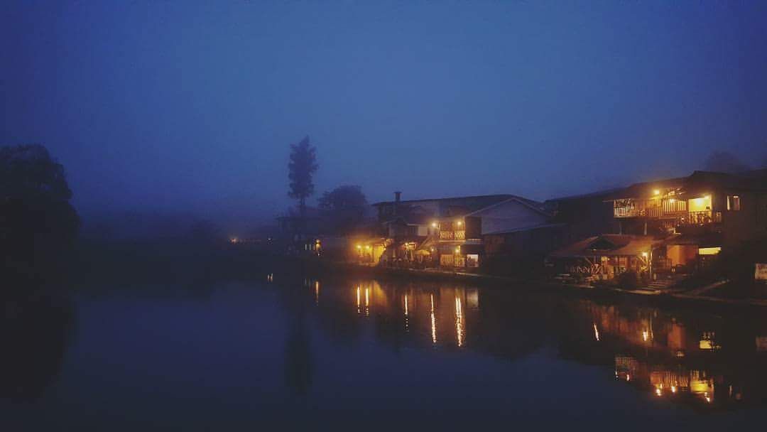 Small village where always foggy all year.