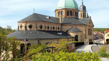 Ville de Creutzwald, église Sainte Croix, département de la Moselle, France
