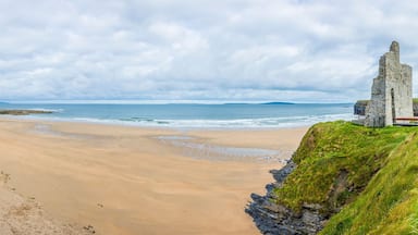 Panoramic picture over Ballybunion beach in south west Ireland