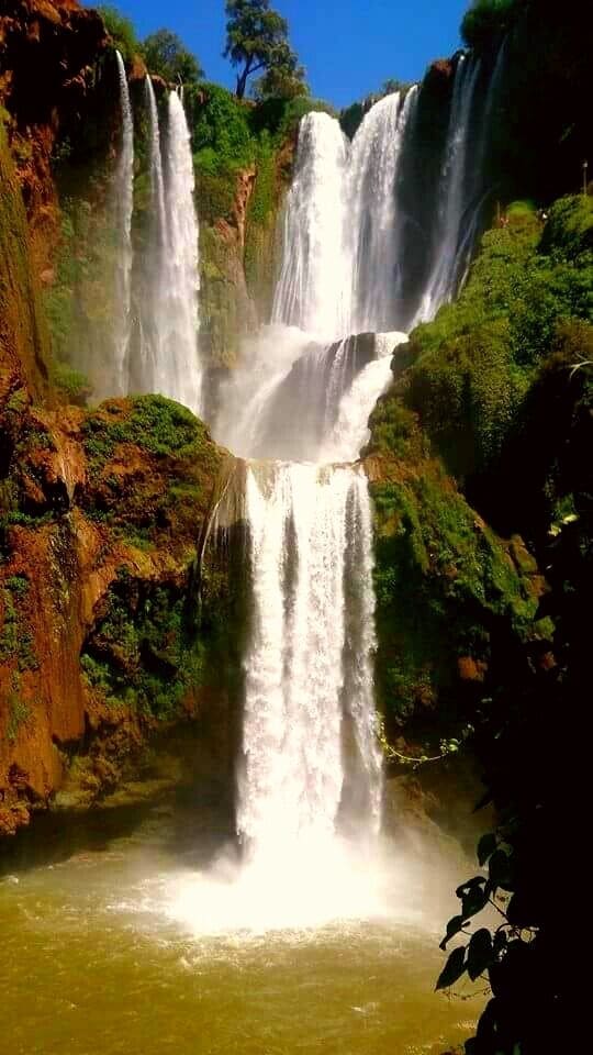 3 layers of beauty: Ouzoud Waterfalls / Cascade D'Ouzoud.
