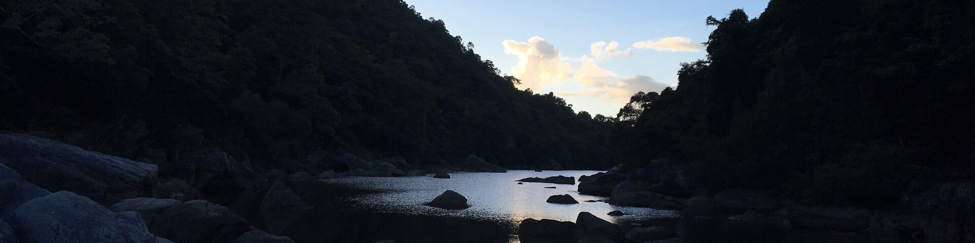 Barron Gorge at sunrise. I managed to get there before the white water rafters arrived.