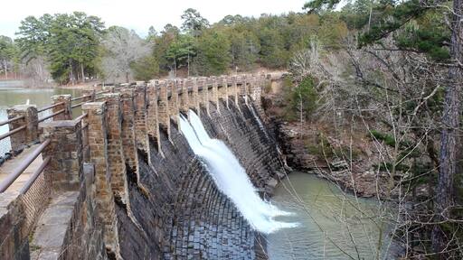 Spring Lake Dam near Mount Magazine Arkansas