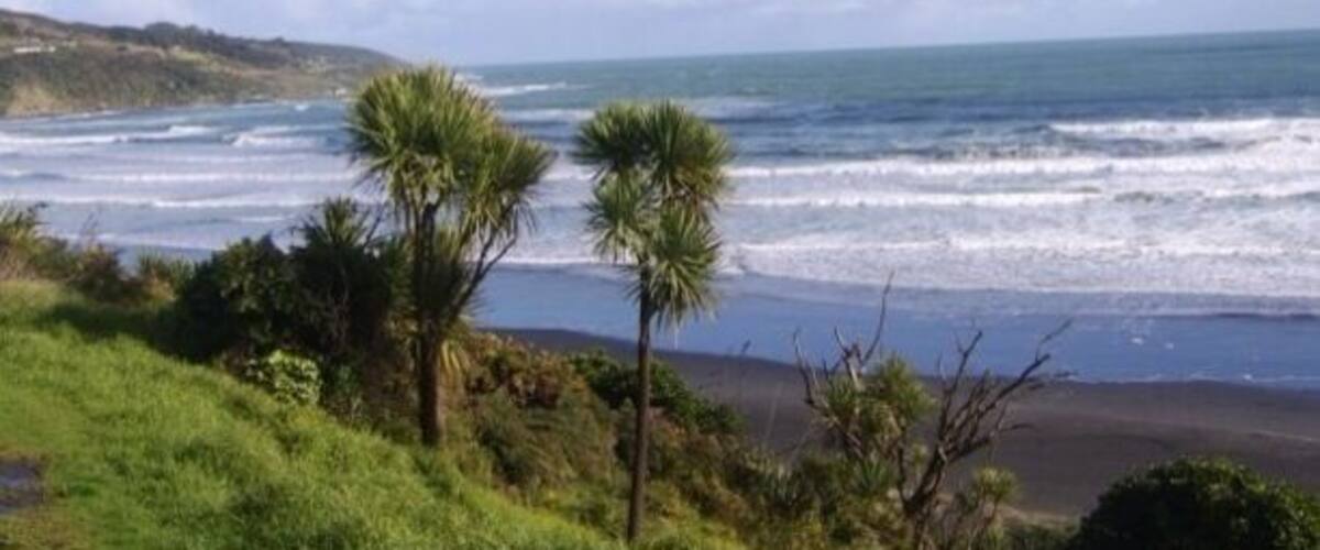 Raglan. Excellent surfing destination.
