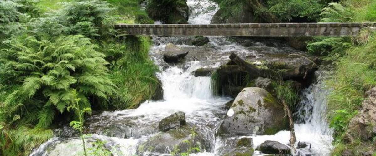 Final Bridge This bridge over the Gannel Burn is the final bridge crossed on the route to Ben Cleuch. Immediately after this begins the steepest part of the climb.