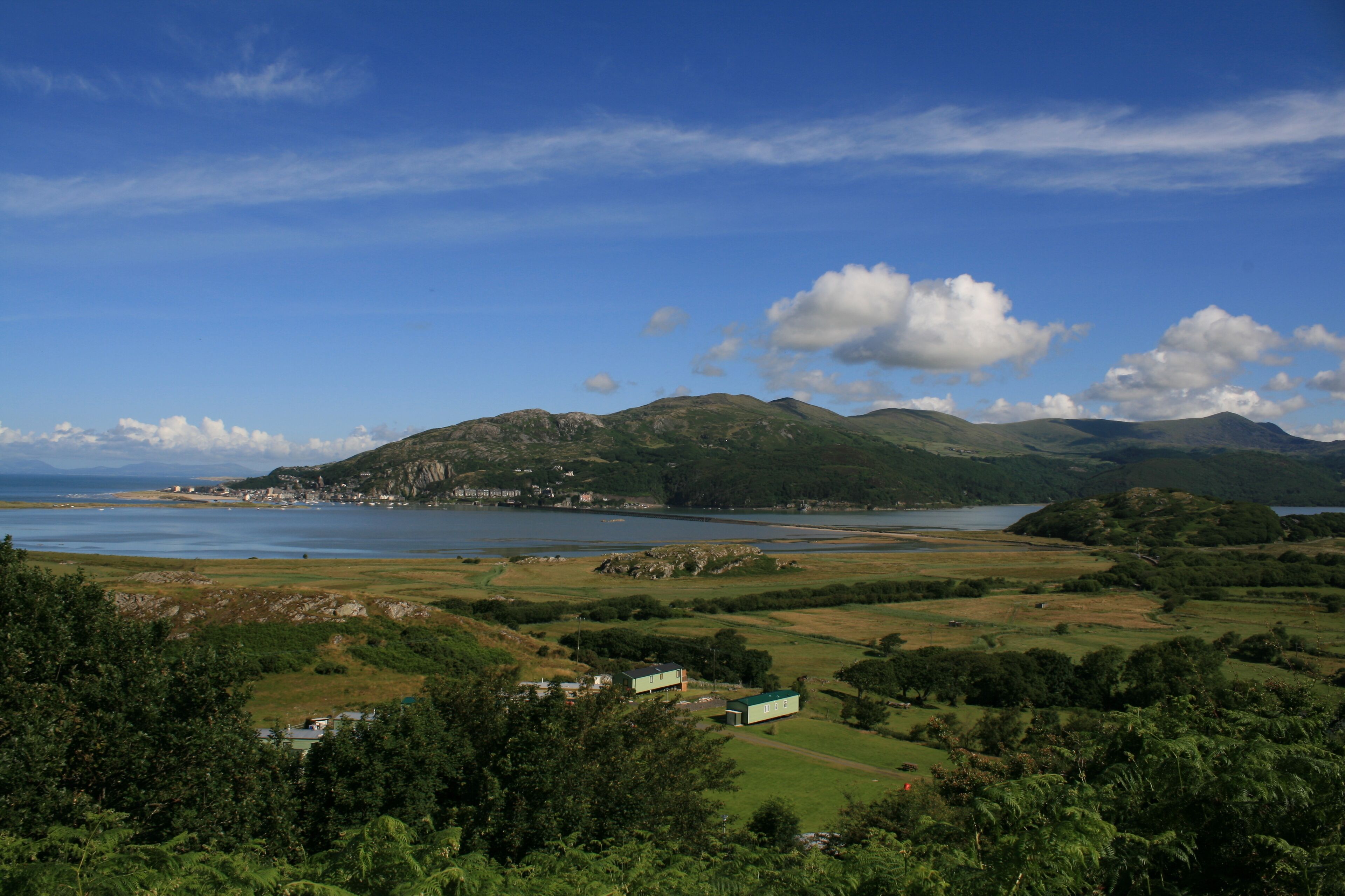 Afon Mawddach Estuary Barmouth can be seen in the distance.