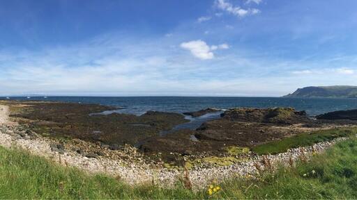 Coast road between Cushendall and Waterfoot, Northern Ireland