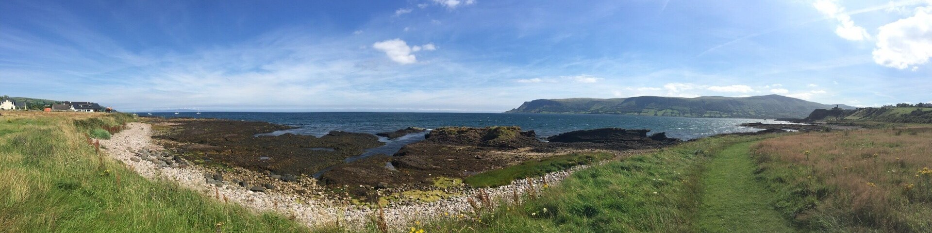 Coast road between Cushendall and Waterfoot, Northern Ireland