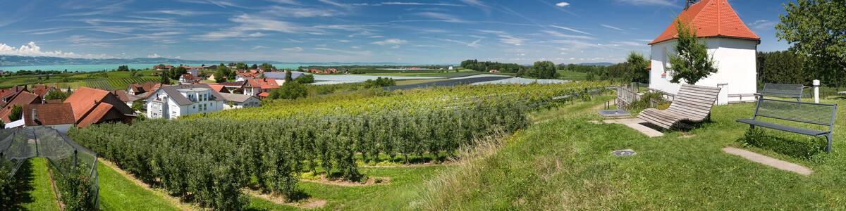 Panorama Aussichtspunkt Antoniuskapelle bei Nonnenhorn