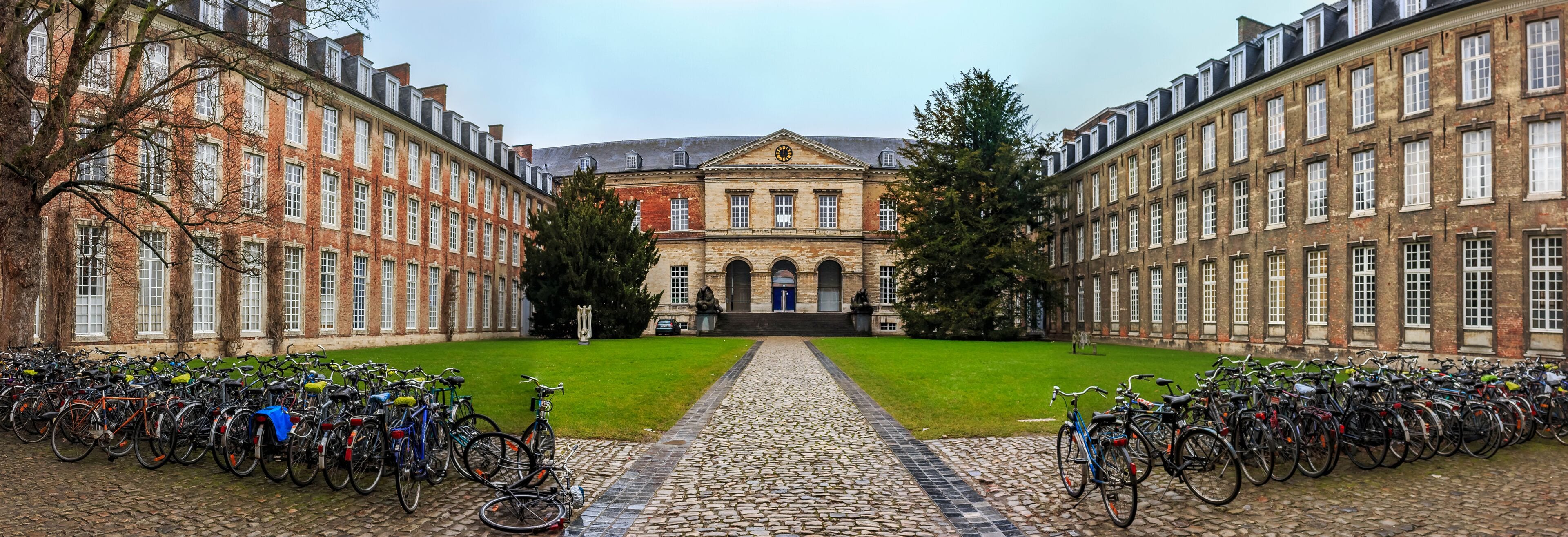 Panorama of Pauscollege or Pope’s College in Leuven, Blegium, founded in 1523 for theology students