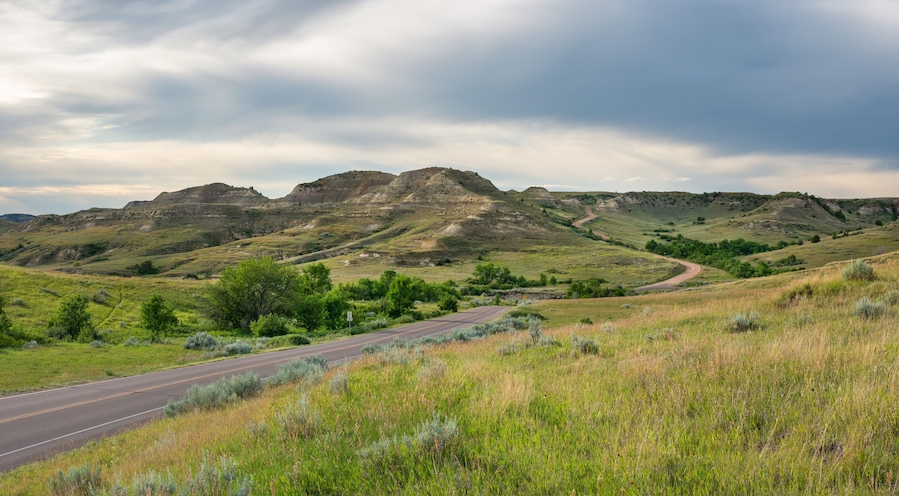 Scenic Loop Drive in the Theodore Roosevelt National Park - South Unit - near Medora, North Dakota