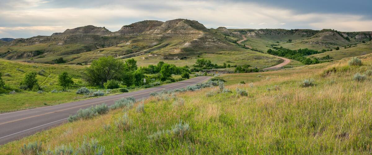 Scenic Loop Drive in the Theodore Roosevelt National Park - South Unit - near Medora, North Dakota