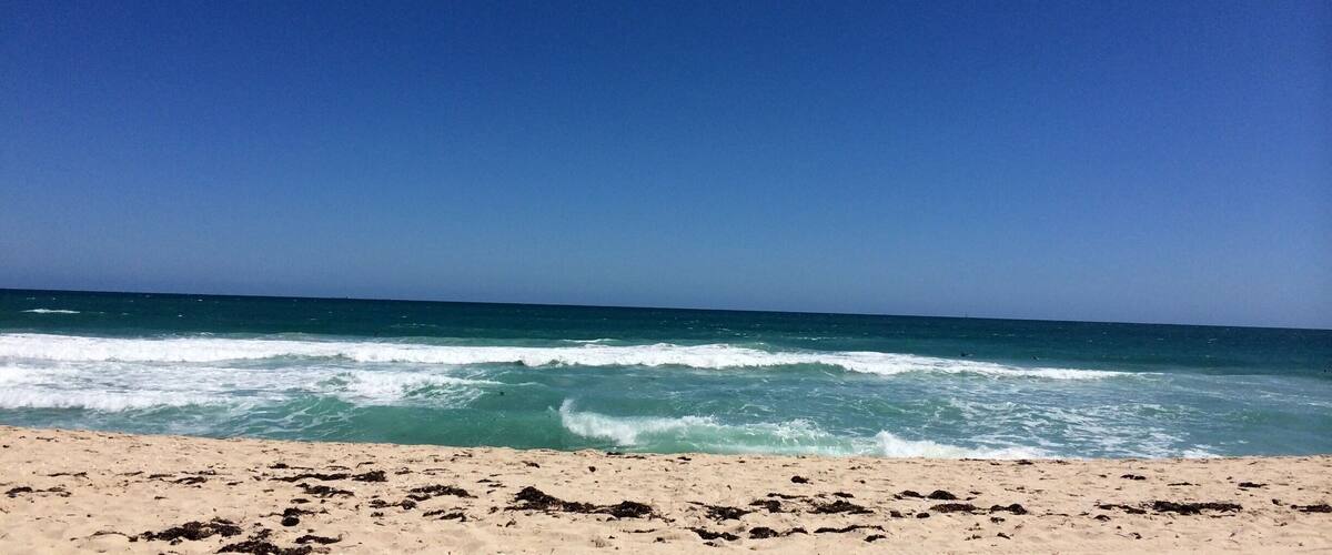 clearest water and lovely beach. This was on a windy day ! Imagine it in summer. :)