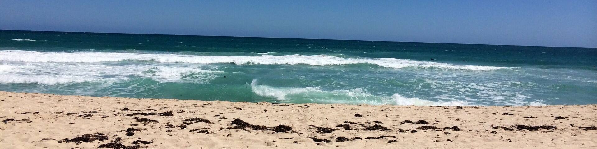clearest water and lovely beach. This was on a windy day ! Imagine it in summer. :)