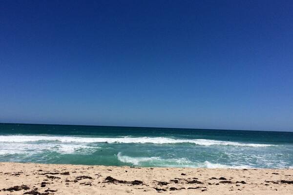 clearest water and lovely beach. This was on a windy day ! Imagine it in summer. :)