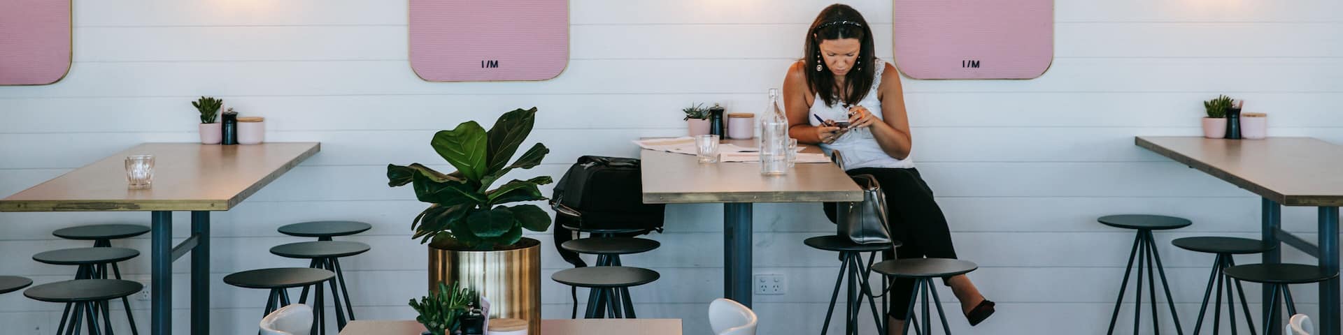 Trigg which includes cafe lifestyle and interior views as well as an individual femail