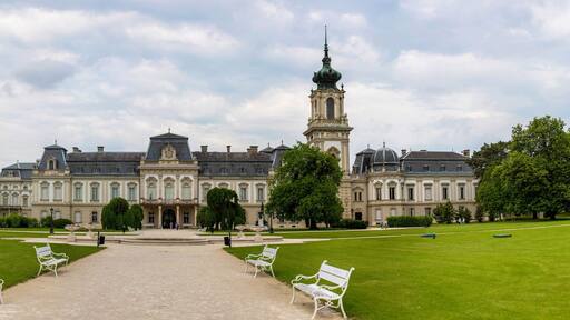 landscape with Festetics Palace in Keszthely - Hungary