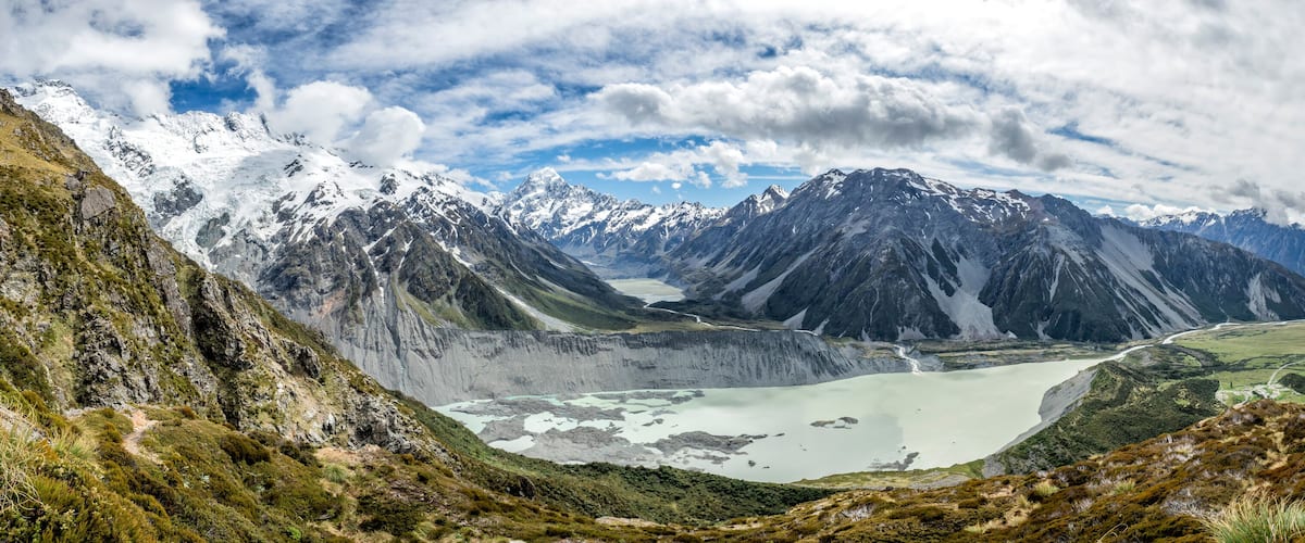 Sealy Tarns Track view, Aoraki, Mount Cook, New Zealand, NZ