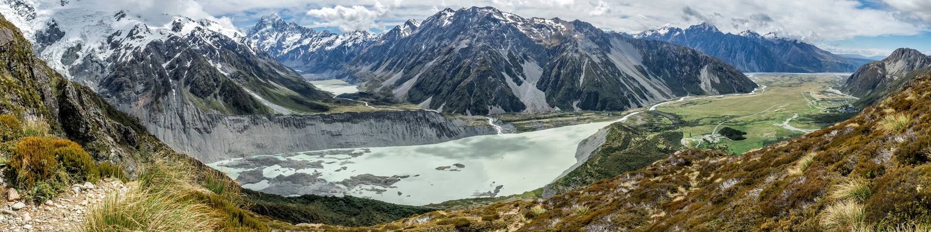 Sealy Tarns Track view, Aoraki, Mount Cook, New Zealand, NZ