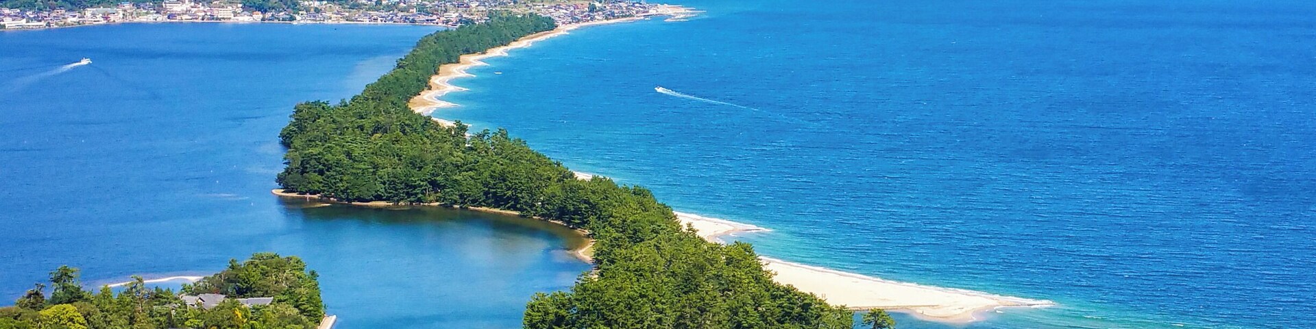One of the three best scenic spots in Japan. This is the view from Mount Monju side - the "Flying Dragon".