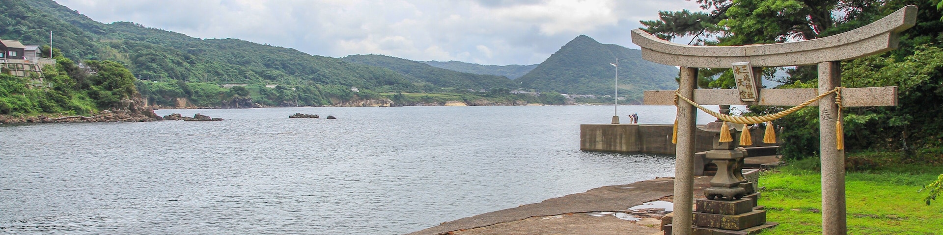 Küste im Norden der japanischen Insel Honshu bei Kyotango, Distrikt Kyoto