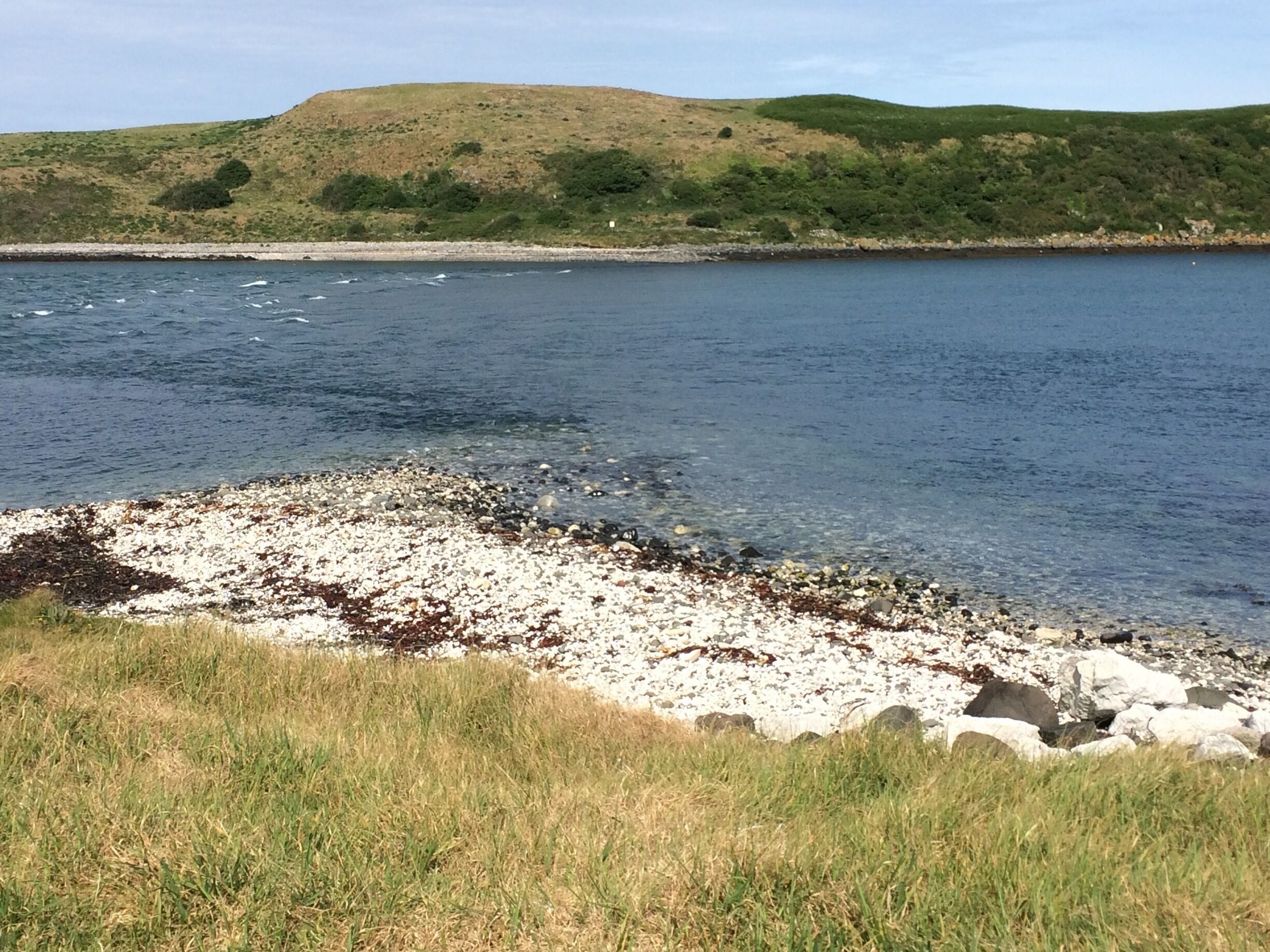 Lovely white pebble beach