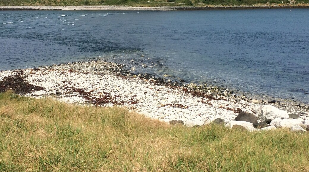 Lovely white pebble beach