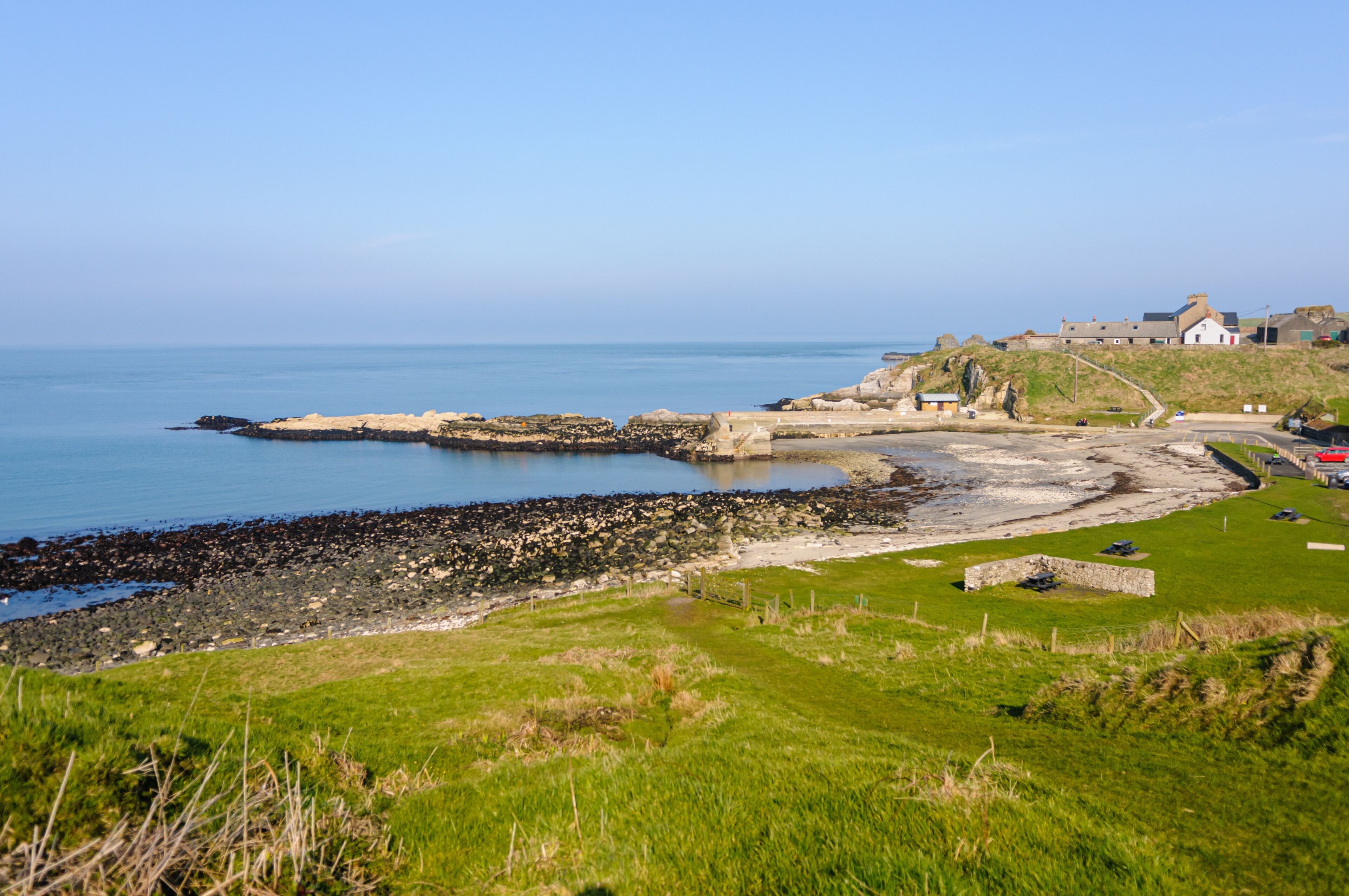 Portmuck harbour, Islandmagee, County Antrim, Northern Ireland