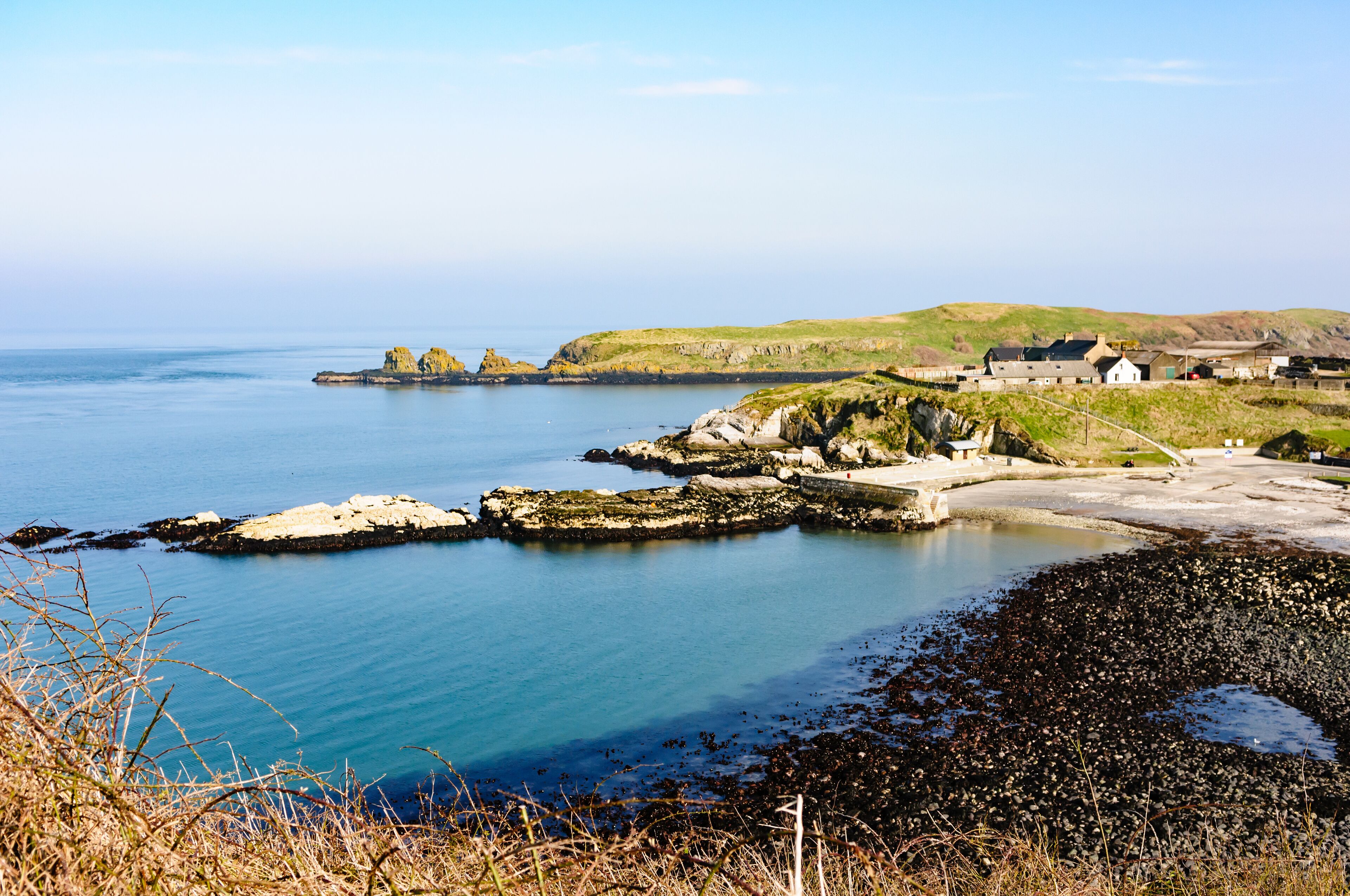 Portmuck harbour, Islandmagee, County Antrim, Northern Ireland