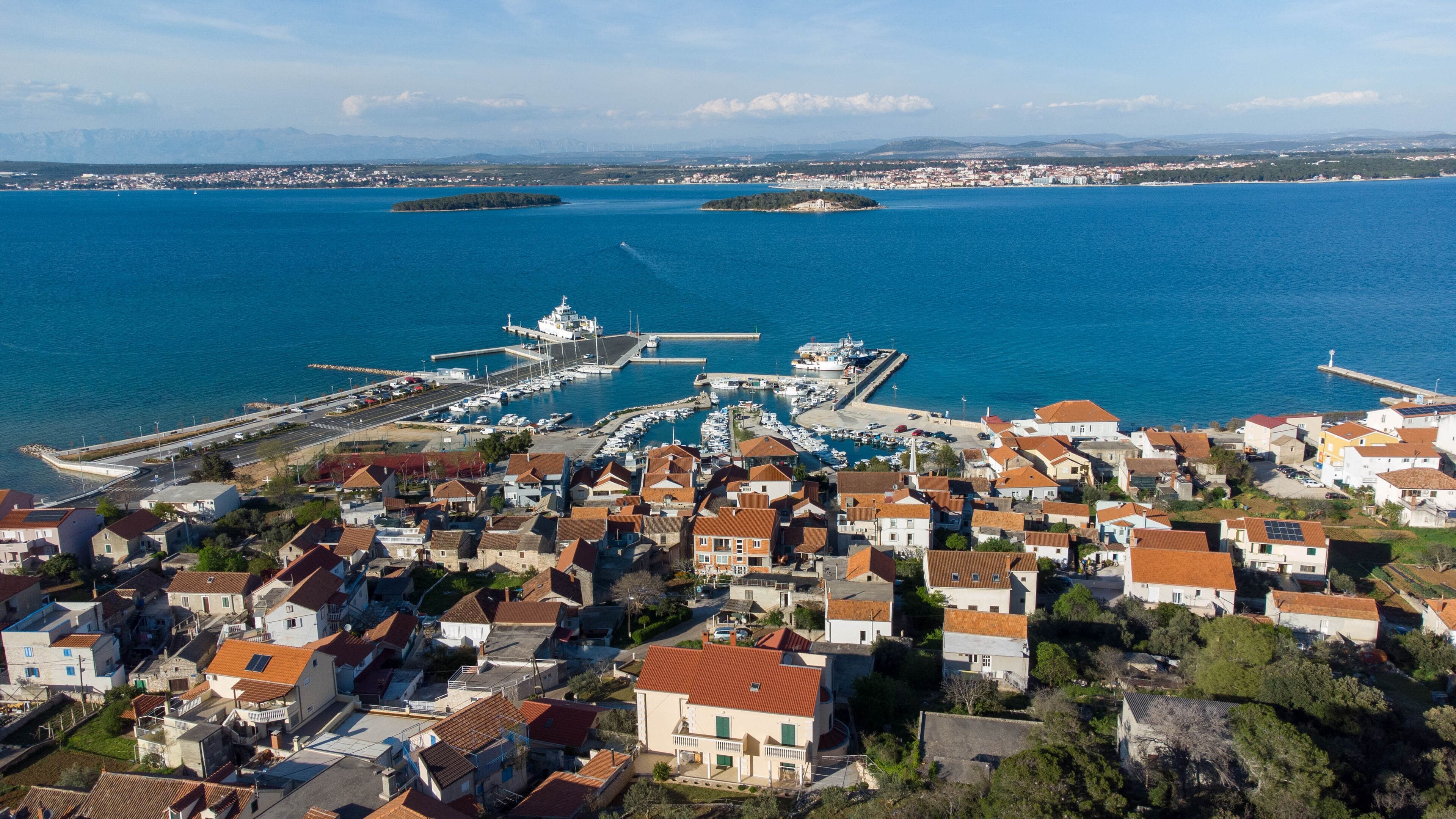 Tkon town on island Pašman in Croatia