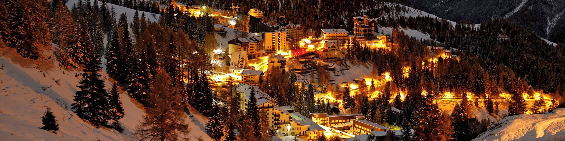 Foppolo, mountain village near Bergamo in Italy