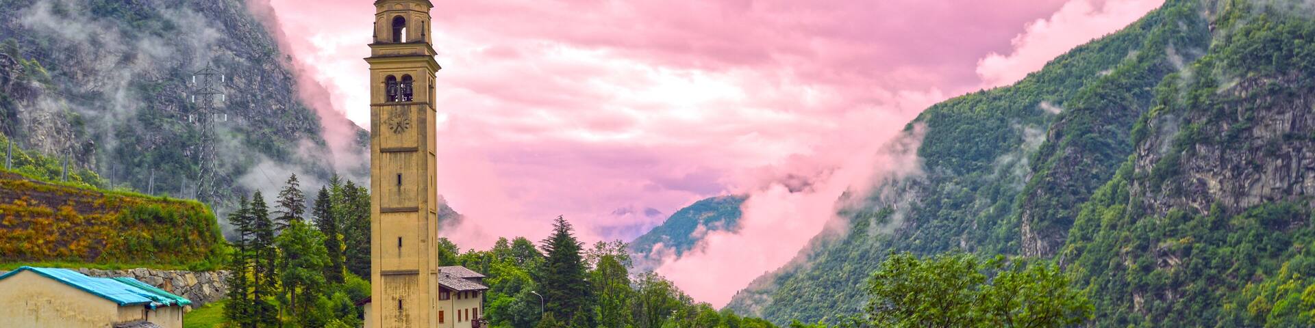 San Giacomo Filippo im im Valle San Giacomo, Provinz Sondrio / Lombardei, Italien