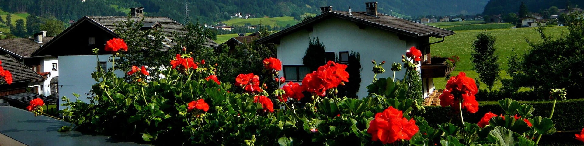 Austrian Alps-view of Austrian Alps from Aschau village in Zillertal