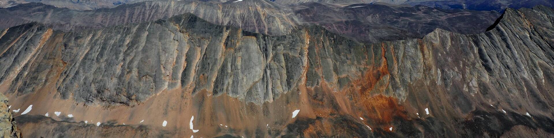 View to the east at the summit of Unamed Peak 4km north of Nigel Peak at jasper National Park Canada OLYMPUS DIGITAL CAMERA