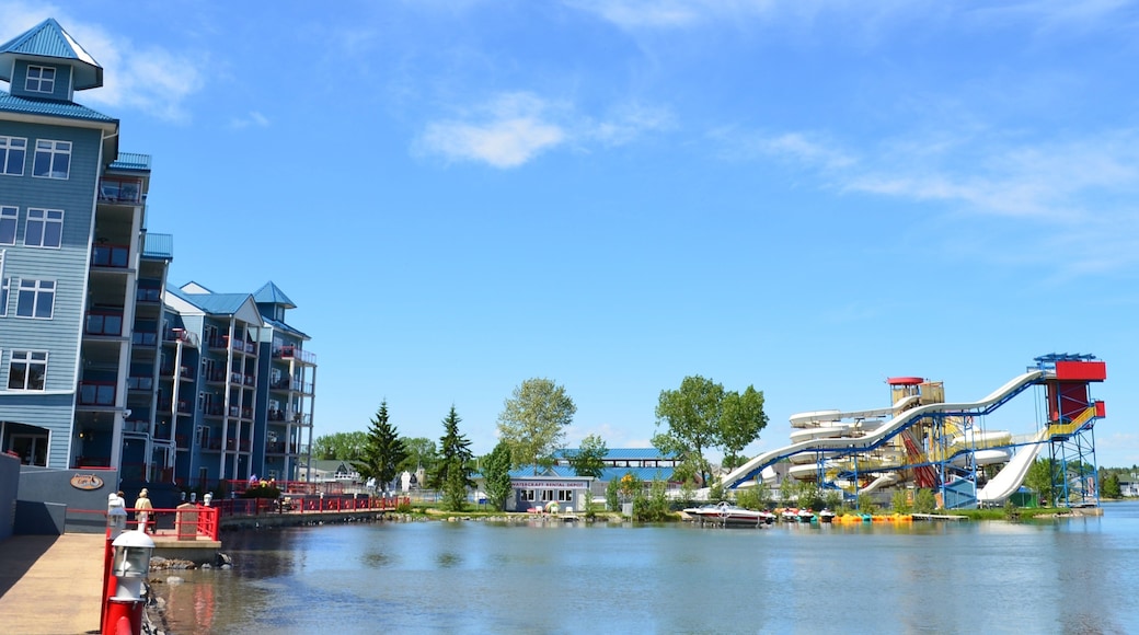 Red Deer which includes a coastal town, a waterpark and a hotel