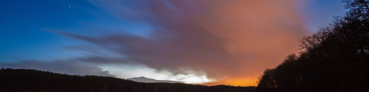 Morgendämmerung/Sternenhimmel am Wolgastsee auf Insel Usedom